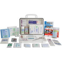 Contractors' First Aid Kit, Class 1 Medical Device, Plastic Box Meunier Outillage Industriel