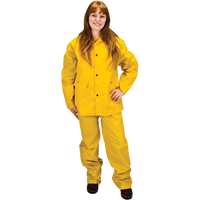 V&ecirc;tements imperm&eacute;ables RZ100, Polyester/PVC, Petit, Jaune Meunier Outillage Industriel