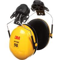 Peltor Optime 98 Series Earmuffs, Cap Mount, 23 NRR dB Meunier Outillage Industriel