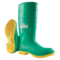 Bottes aux genoux Hazmax 16", PVC, Embout Acier, Pointure 14, Semelle R&eacute;sistant aux perforations Meunier Outillage Industriel