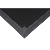 Foot Sanitizing Matting, Rubber, 2-2/3' W x 3-1/4' L x 2-1/2" Thick, Black Meunier Outillage Industriel