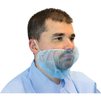 Disposable Beard Covers, Polypropylene, Blue Meunier Outillage Industriel