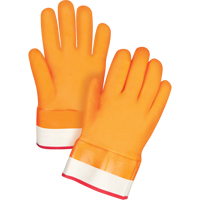 Winter-Lined Chemical-Resistant Gloves, Size Large/9, 10" L, PVC, Foam Fleece Inner Lining, Winter Weight Meunier Outillage Industriel