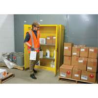 Flammable Storage Cabinet, 45 gal., 2 Door, 43" W x 65" H x 18" D SDN647 | Meunier Outillage Industriel