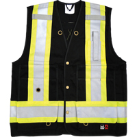 Veste de s&eacute;curit&eacute; ignifug&eacute;e pour arpenteur, Noir, Petit, Coton Meunier Outillage Industriel