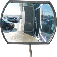 Roundtangular Convex Mirror with Telescopic Arm, 24" H x 36" W, Indoor/Outdoor SDP531 | Meunier Outillage Industriel