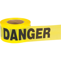 "Danger" Barricade Tape, Bilingual, 3" W x 1000' L, 2.5 mils, Black on Yellow SDS740 | Meunier Outillage Industriel