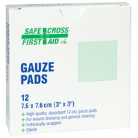 Gauze , Pad, 3" L x 3" W, Sterile, Medical Device Class 1 Meunier Outillage Industriel