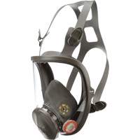 Respirateur r&eacute;utilisable &agrave; masque complet s&eacute;rie 6000, &eacute;lastom&egrave;re/Silicone/Thermoplastique, Moyen Meunier Outillage Industriel