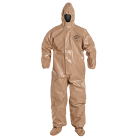 Tychem&reg; 5000 Protective Hooded Coveralls, Small, Brown Meunier Outillage Industriel