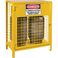 Gas Cylinder Cabinets, 2 Cylinder Capacity, 30" W x 17" D x 37" H, Yellow SEB837 | Meunier Outillage Industriel