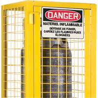 Armoire de s&eacute;curit&eacute; pour cylindres de gaz conforme aux normes de la CSA, nbre de bouteilles: 2, 17" , 17" , 69" , Jaune Meunier Outillage Industriel