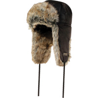 Quilted Synthetic Fur-Lined Hat, Nylon/Fur Lining, X-Large, Black SEC042 | Meunier Outillage Industriel