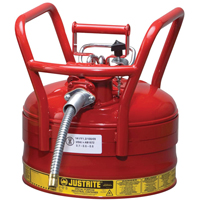 D.O.T. AccuFlow™ Safety Cans, Type II, Steel, 2.5 US gal., Red, FM Approved SED117 | Meunier Outillage Industriel