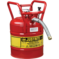 D.O.T. AccuFlow™ Safety Cans, Type II, Steel, 5 US gal., Red, FM Approved SED120 | Meunier Outillage Industriel