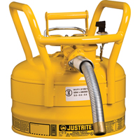 D.O.T. AccuFlow™ Safety Cans, Type II, Steel, 2.5 US gal., Yellow, FM Approved SED122 | Meunier Outillage Industriel