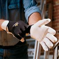 Anti-Vibration Air Glove&reg;, Size Medium, Pearl Leather Palm Meunier Outillage Industriel