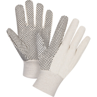 Cotton Canvas Dotted Palm Gloves, 8 oz., Large SEE948 | Meunier Outillage Industriel