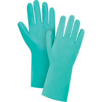 Diamond-Grip Chemical-Resistant Gloves, Size 9, 13" L, Nitrile, Flock-Lined Inner Lining, 15-mil SHF685 | Meunier Outillage Industriel