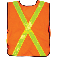 Standard-Duty Safety Vest, High Visibility Orange, Large, Polyester SEF094 | Meunier Outillage Industriel
