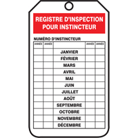 Inspection Tags, Plastic, 3-1/8" W x 5-7/8" H, French Meunier Outillage Industriel