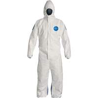 Hooded Coveralls, 4X-Large, Blue/White, Tyvek&reg; 400 D Meunier Outillage Industriel