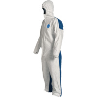 Hooded Coveralls, 4X-Large, Blue/White, Tyvek&reg; 400 D Meunier Outillage Industriel