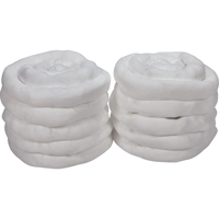 Remblais tubulaire absorbant, Huile seulement, Absorption 45 gal., 3" la x 10' lo, Pqt de 10 Meunier Outillage Industriel