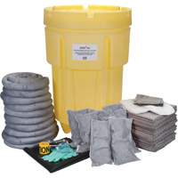 Trousse de lutte contre les d&eacute;versements de premi&egrave;re qualit&eacute; pour atelier, Universel, Baril, Absorbance de 95 gal. US Meunier Outillage Industriel