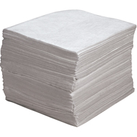 Premium Meltblown Sorbent Pads, Oil Only, 15" x 17", 30 gal. Absorbancy Meunier Outillage Industriel