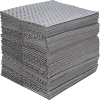 Feuilles absorbantes en fibres fines de calibre industriel, Universel, 15" x 17", 40 gal. d'absorption Meunier Outillage Industriel