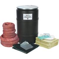 Trousse de lutte contre les d&eacute;versements de premi&egrave;re qualit&eacute;, Mati&egrave;res dangereuses, Baril, Absorbance de 55 gal. US Meunier Outillage Industriel