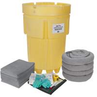Trousse de lutte contre les d&eacute;versements de premi&egrave;re qualit&eacute;, Universel, Overpack/Baril de r&eacute;cup&eacute;ration, Absorbance de 95 gal. US Meunier Outillage Industriel