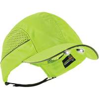 Skullerz<sup>®</sup> 8960 Short Brim Bump Cap with LED Lighting, High Visibility Lime Green SEM594 | Meunier Outillage Industriel