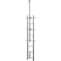 Vi-Go Continuous Ladder Climbing Safety System with Automatic Pass-Through, Stainless Steel Meunier Outillage Industriel