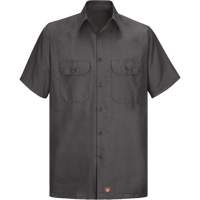 Chemise &agrave; manches courtes en tissu ind&eacute;chirable, Hommes, 3T-Grand, Charbon Meunier Outillage Industriel