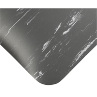 Tile-Top Select Anti-Microbial Mats No.494, Smooth, 2' x 10' x 1/2", Charcoal, PVC Meunier Outillage Industriel