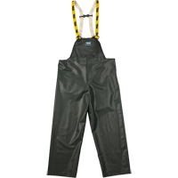 Journeyman Chemical Resistant Rain Bib Pants, Small, Green, Polyester/PVC Meunier Outillage Industriel
