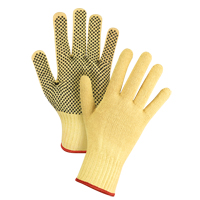 Dotted Seamless String Knit Gloves, Size Small/7, 7 Gauge, PVC Coated, Kevlar<sup>®</sup> Shell, ASTM ANSI Level A2/EN 388 Level 3 SFP796 | Meunier Outillage Industriel