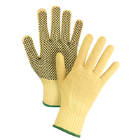 Dotted Seamless String Knit Gloves, Size Medium/8, 7 Gauge, PVC Coated, Kevlar<sup>®</sup> Shell, ASTM ANSI Level A2/EN 388 Level 3 SFP797 | Meunier Outillage Industriel