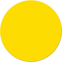 Marqueurs all&eacute;g&eacute;e/5S Armor Stripe, Cercle, 6" lo x 6" la, Jaune, Plastique Meunier Outillage Industriel