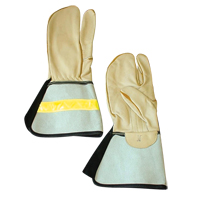 1 Finger Lineman's Glove, Medium, Grain Cowhide Palm SFV030 | Meunier Outillage Industriel