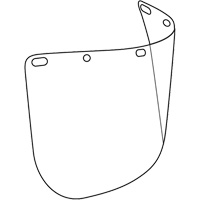 Visi&egrave;re d&eacute;coup&eacute;e &agrave; l'emporte-pi&egrave;ce Dynamic, Polycarbonate, Teinte Transparent Meunier Outillage Industriel