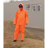 V&ecirc;tements imperm&eacute;ables Hurricane ignifuges et r&eacute;sistants &agrave; l'huile, v&ecirc;tements imperm&eacute;ables, 4T-Grand, Orange haute visibilit&eacute; Meunier Outillage Industriel