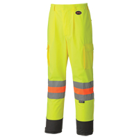 6009 Pantalon de s&eacute;curit&eacute; routi&egrave;re respirant, Polyester, T-petit, Jaune lime haute visibilit&eacute; Meunier Outillage Industriel