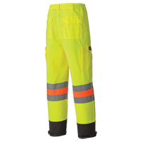6009 Pantalon de s&eacute;curit&eacute; routi&egrave;re respirant, Polyester, T-petit, Jaune lime haute visibilit&eacute; Meunier Outillage Industriel