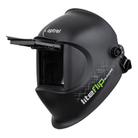 Liteflip Autopilot Welding Helmet, 3.94" L x 1.97" W View Area, 1/5/5 - 14 Shade Range, Black SGC188 | Meunier Outillage Industriel