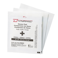 Dynamic Gauze, Pad, 3" L x 3" W, Sterile, Medical Device Class 1 Meunier Outillage Industriel