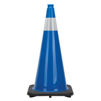 Premium Traffic Cone, 28", Blue, 4" Reflective Collar(s) SGD694 | Meunier Outillage Industriel
