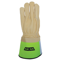 Lineman's Gloves, Large, Grain Cowhide Palm SGE165 | Meunier Outillage Industriel